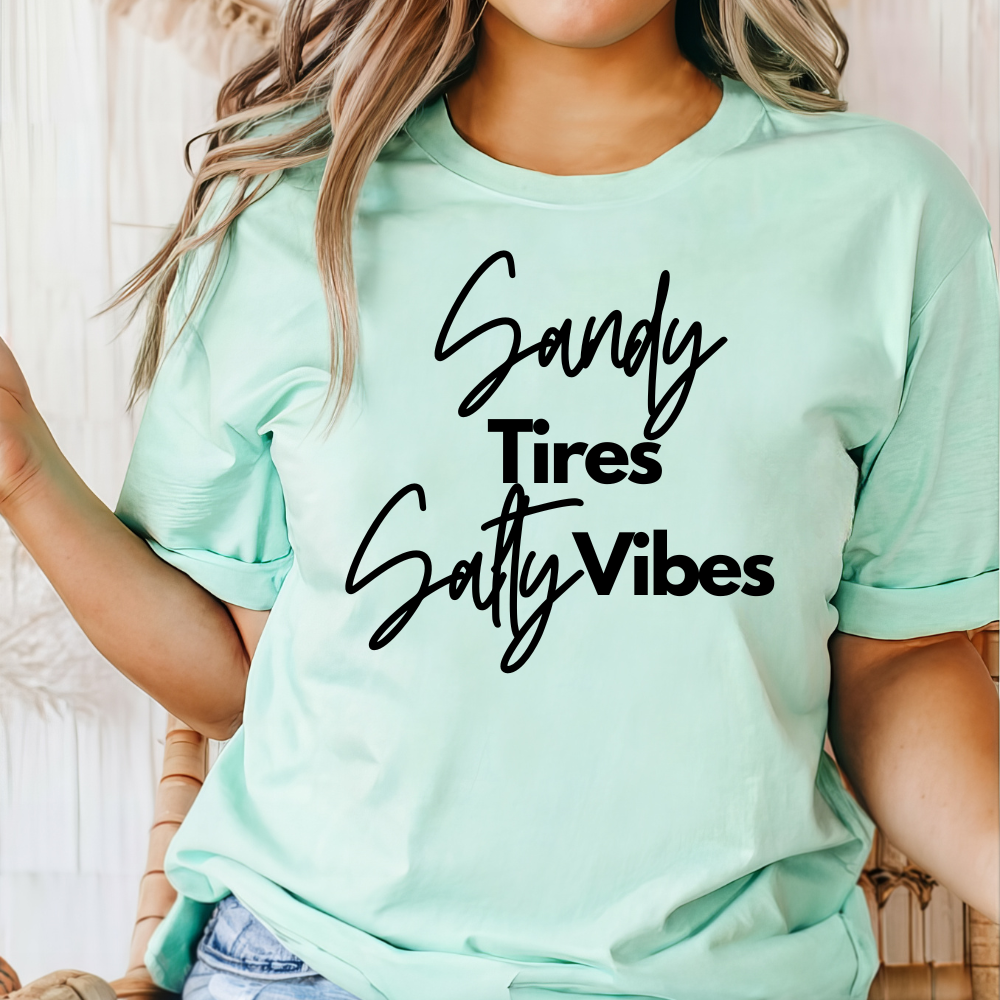 Sandy Tires Salty Vibes