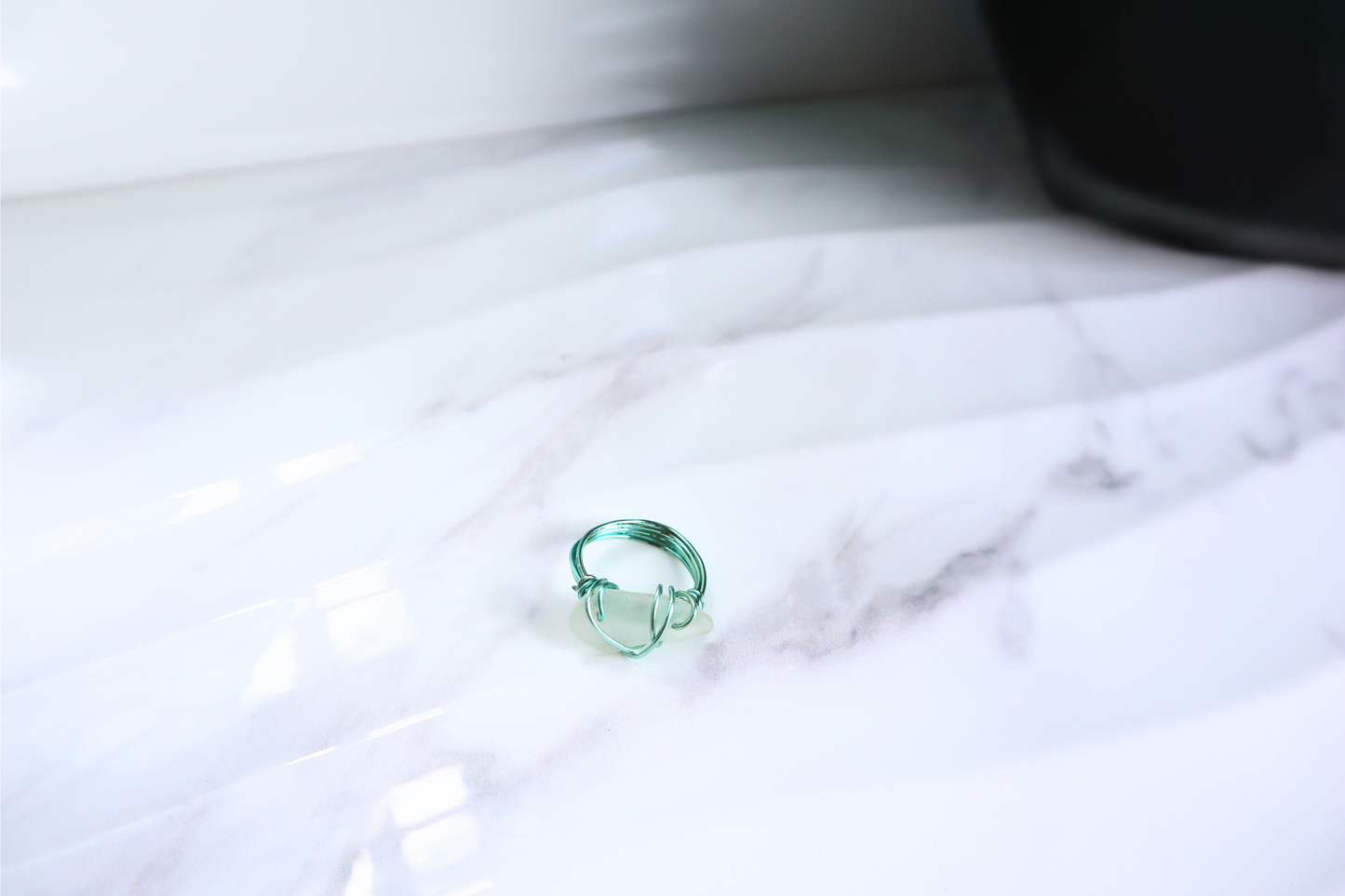 Sea Glass Ring Wire Wrapped