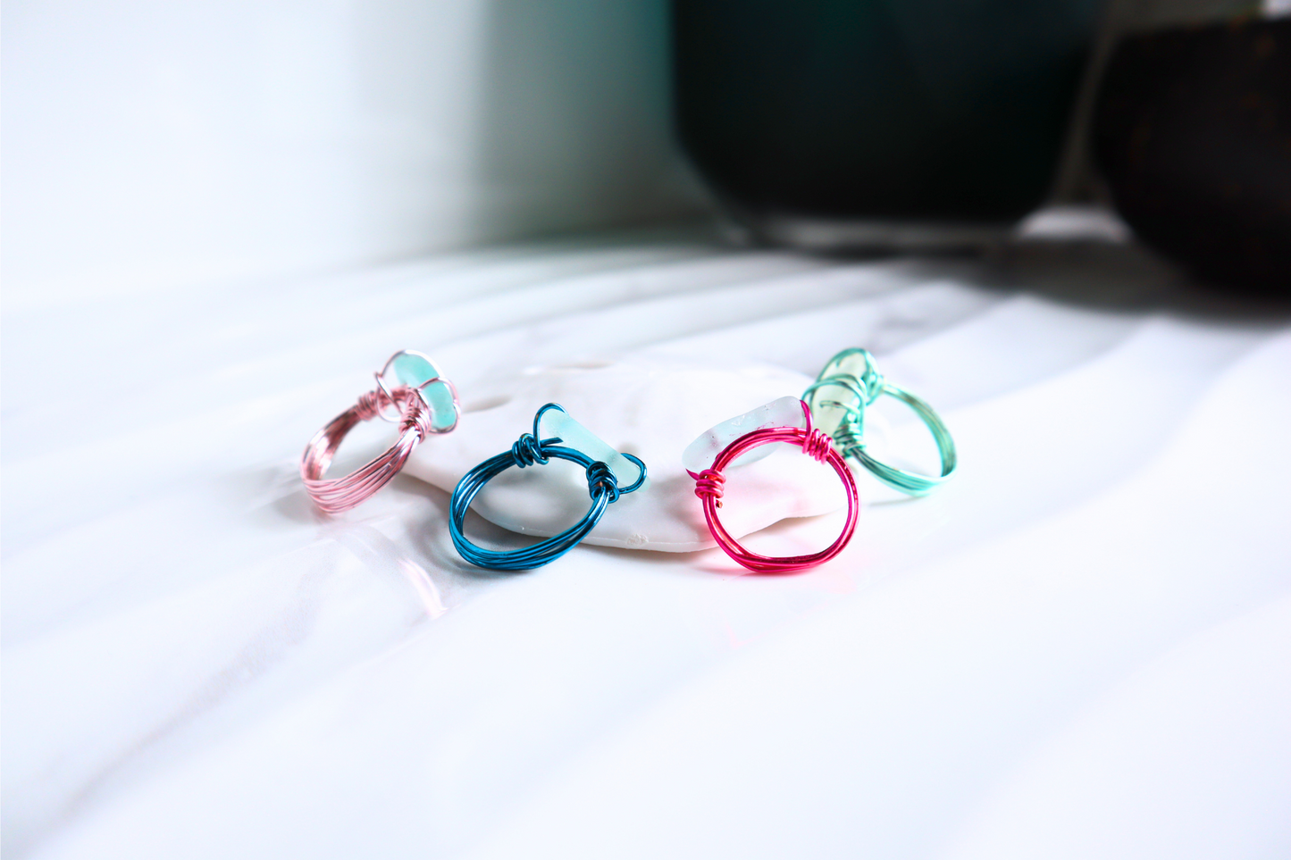 Sea Glass Ring Wire Wrapped