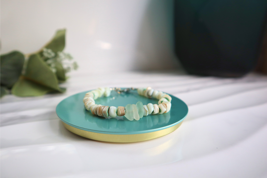 Ocean's Embrace Sea Glass Bracelet